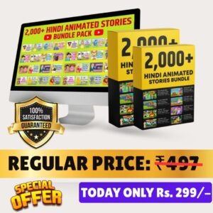 2,000+ Hindi Cartoon Stories Video +Bouns