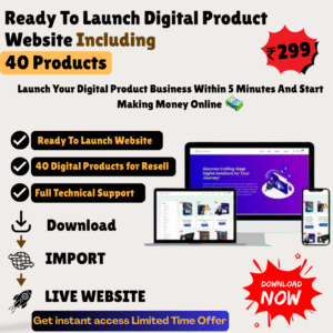 Complete Digital Product Website with product